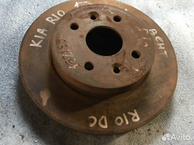Диск переднего тормоза Kia Rio 1 DC вентилируемый