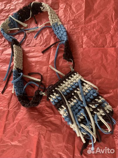 Вязаная сумка для телефона