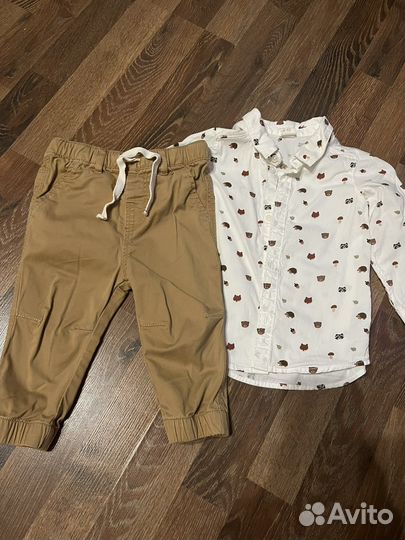 Hm рубашка и брюки для мальчика 80р