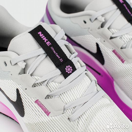 Кроссовки Nike Air Zoom Structure 25 White Purple