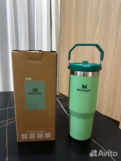 Термокружка stanley с трубочкой 0,887л
