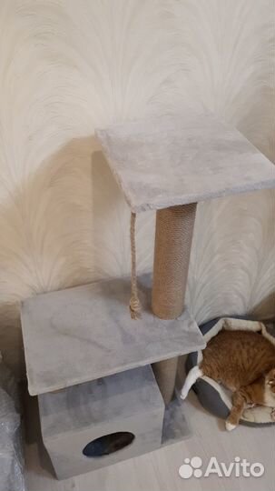 Домик для кошки с когтеточкой