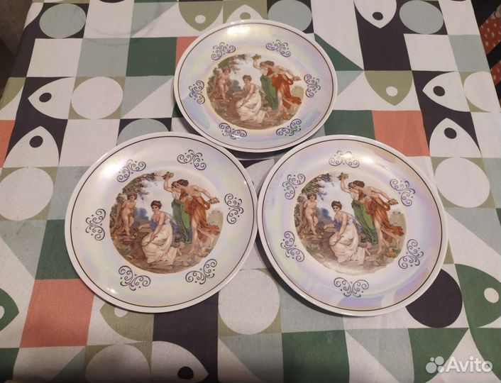 Три тарелки Madonna. GDR. 19cm