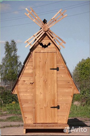 Дачный туалет деревянный Э878