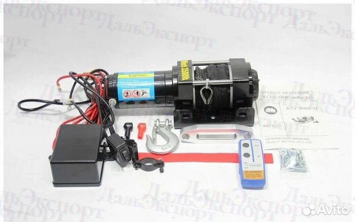 Лебедка электрическая 12V Electric Winch 3500lbs