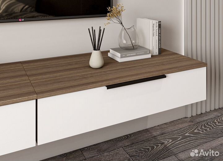 Мс Роза Подвесная Тумба Фасад Тренто Бежевый