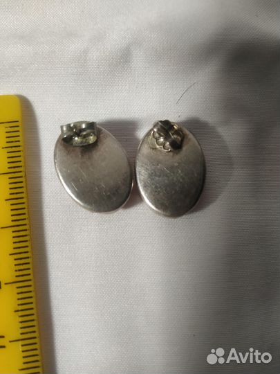 Серьги серебро