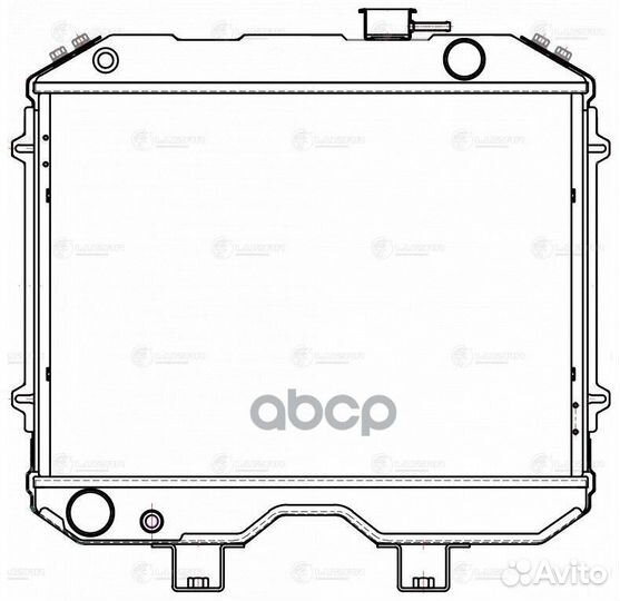 Радиатор UAZ-3909/3741 умз-421 (с отвер. датч