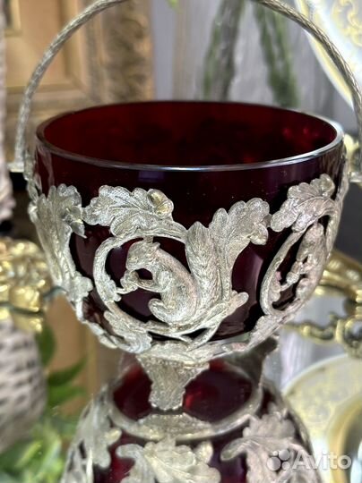 Вазочка серебрение со вставкой