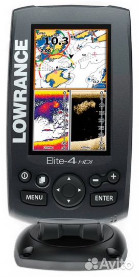 Эхолот картплоттер lowrance elite 4 hdi