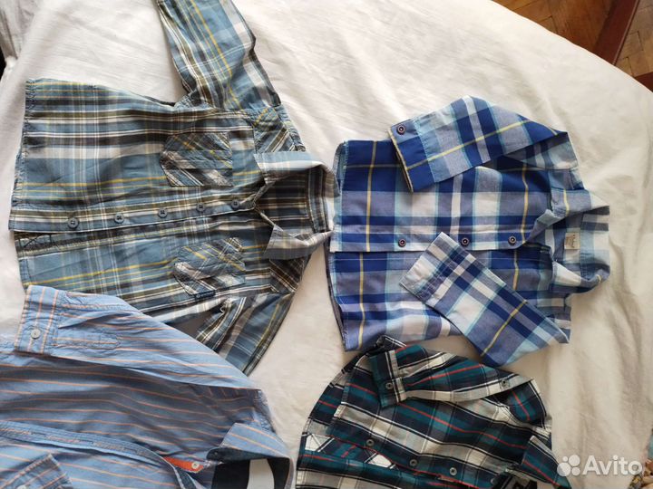 6 рубашек для мальчиков от 1 до 2 лет