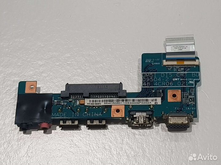 Плата с разъемами USB audio Acer Aspire 5810T 5810