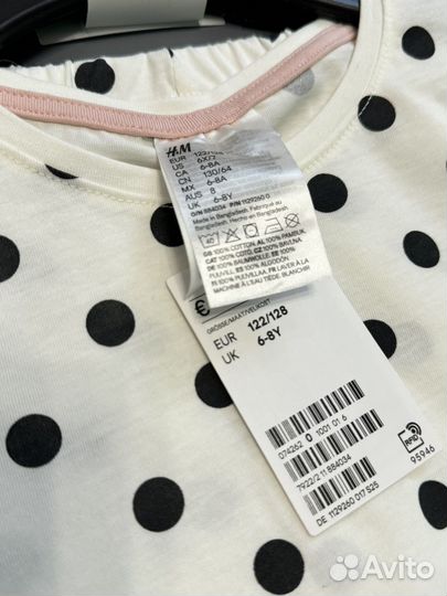 Пижама на девочку 122-128 H&M (Германия)