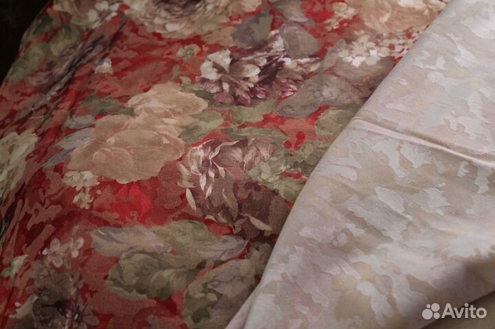 Ткани - парча, хлопок, шелк, байка, сатин