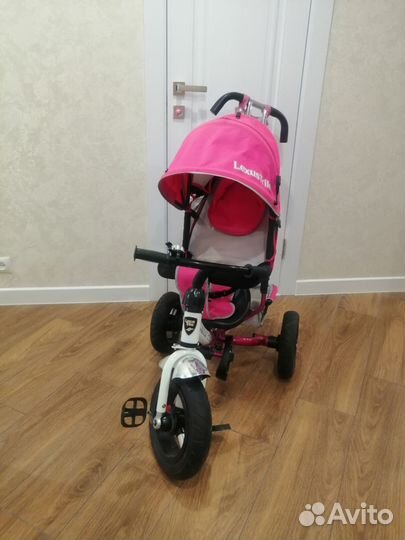 Детский 3х колесный велосипед с ручкой