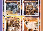 Почтовые марки. Фауна. Домашние кошки. 2023