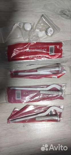 Набор. Крепёж для радиатора 4шт. + 2 крана