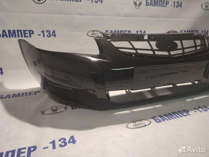 Бампер передний приора 2 в цвет Чёрная пантера