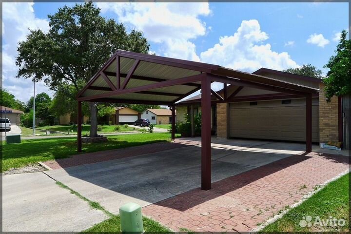 Ворота откатные с автоматикой/Навесы под ключ