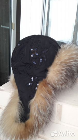 Шапка ушанка и мех
