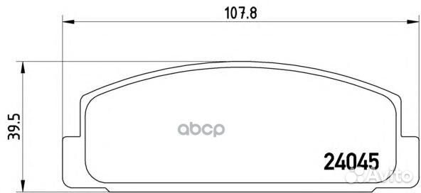 Колодки тормозные задние P49036 Brembo