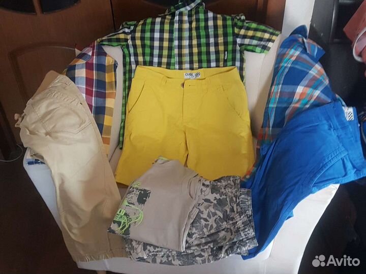 Шорты и рубашки для мальчиков б/у в отличном состо