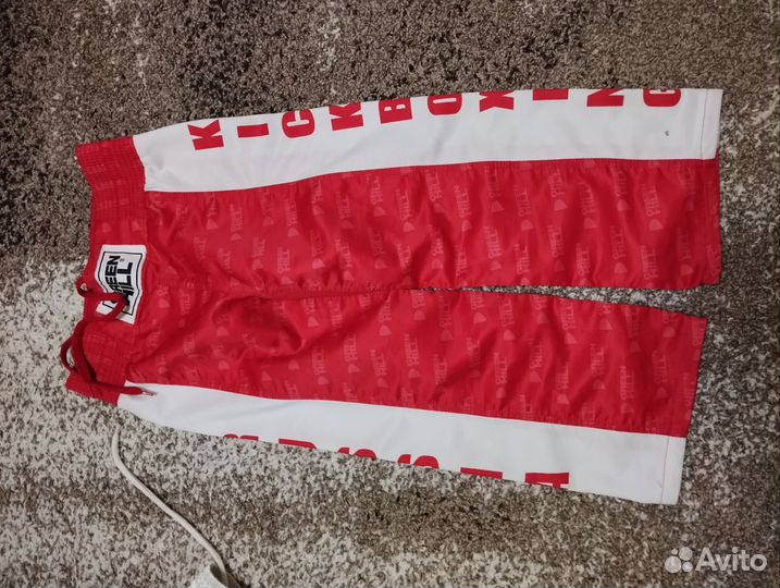 Спортивные штаны для кикбоксинга green hill