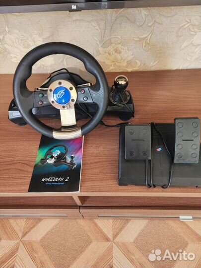 Игровой руль с педалями для ps4