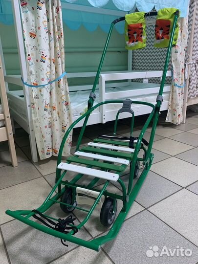 Санки детские на колесах складные Nika Nikki 3