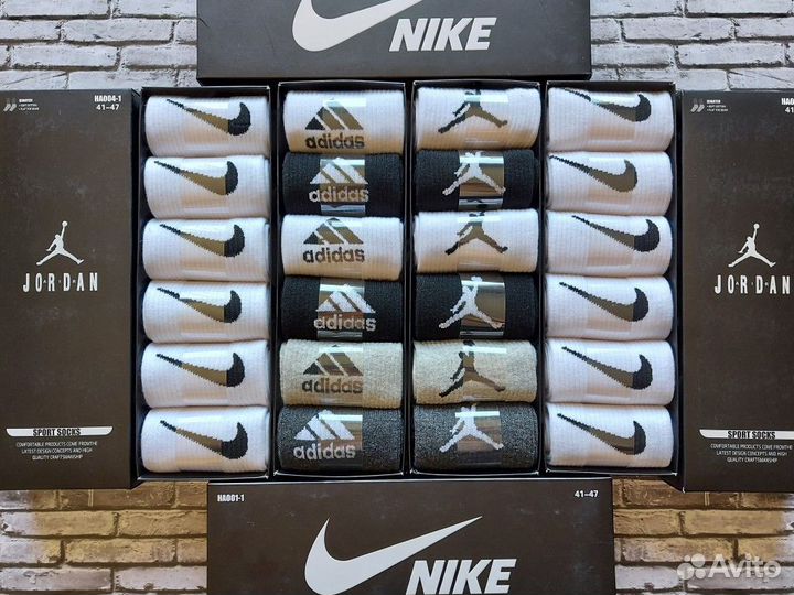 Носки Nike Jordan Adidas Lacoste