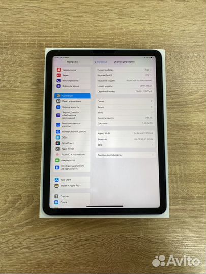 Планшет Apple iPad air 2020 256gb wifi