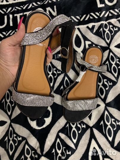 Блестящие Босоножки в стразах