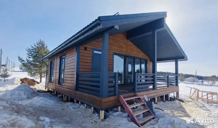 Каркасный дом 63 м2