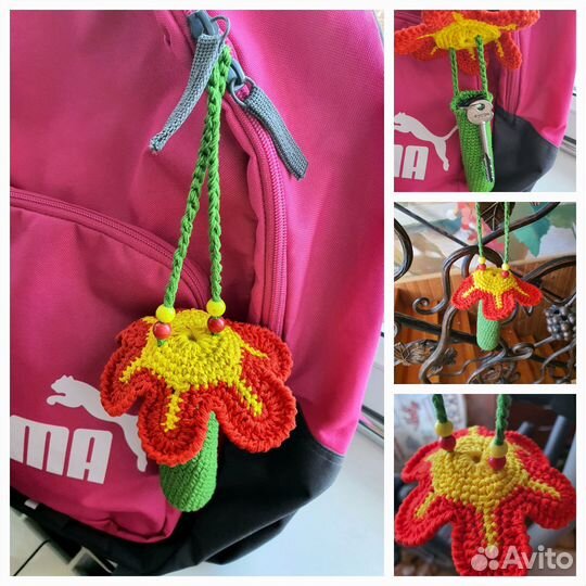 Брелок-обвес на сумку. Ключница