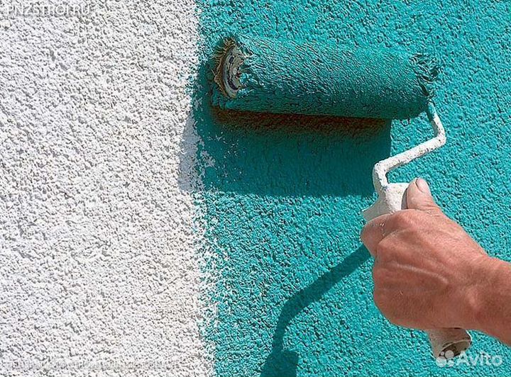 Покраска фасада. Фасадная краска. Отделка. Дом