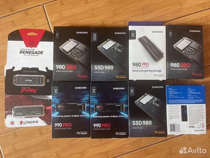 SSD диски разные samsung kingston WD ростест