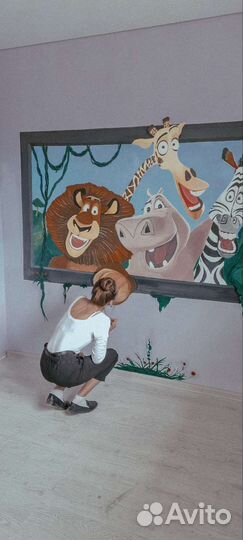 Художественная роспись стен, оформление детской