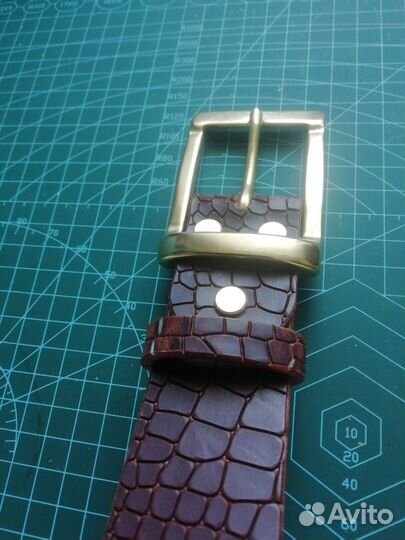 Ремень мужской натуральная кожа арт. крокодил