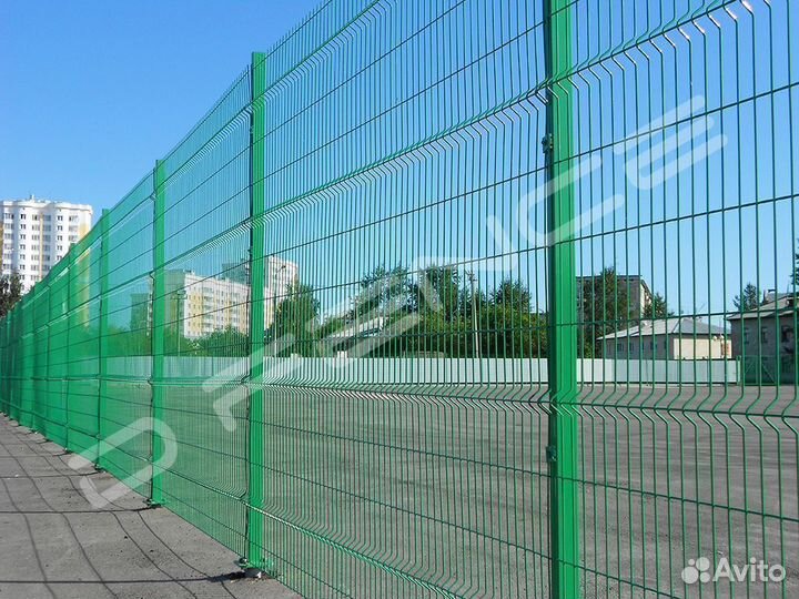 Забор 3D сетка, 3д панель 2,64х2 м, д.3/4 мм, Zn