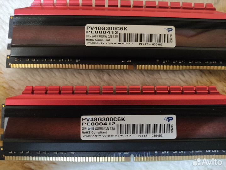 Оперативная память ddr4 4gbx2(8gb) 3000mhz XMP