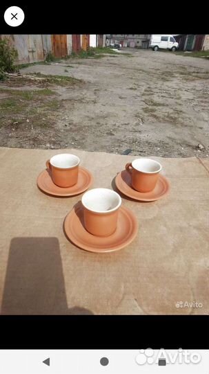 Кофейнве кружки и Ваза керамическая