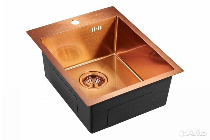 Мойка для кухни emar PVD Nano 128A (EMB-128A PVD Nano Coppery) Медь