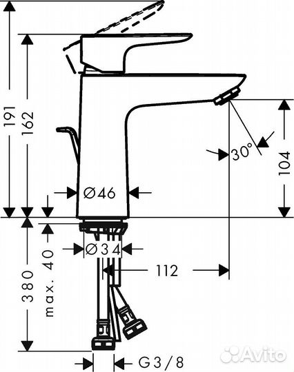 Hansgrohe 71710340 Смеситель для ракови