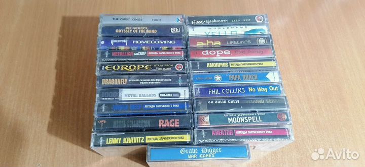 Аудиокассеты. Рок. Металл. Запечатка