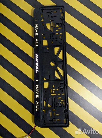 Номерная рамка c вашим логотипом и дизайном