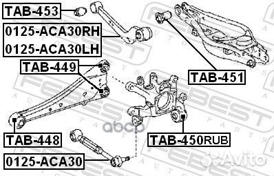 Сайлентблок TAB-450RUB TAB-450RUB Febest