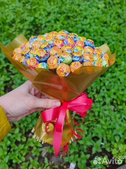 Букет из чупа -чупсов
