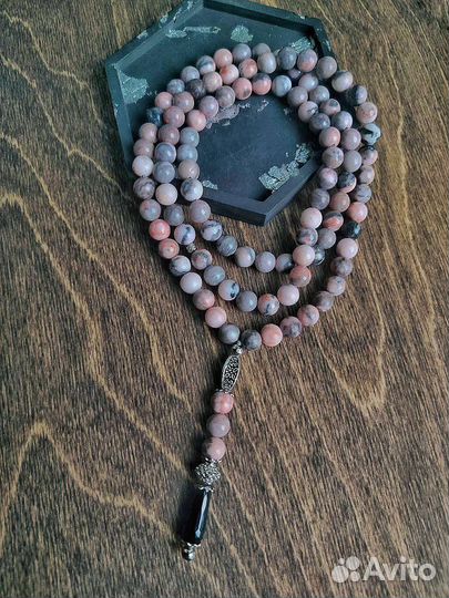 Чётки 99шт из Яшмы. Сувениры из Казани