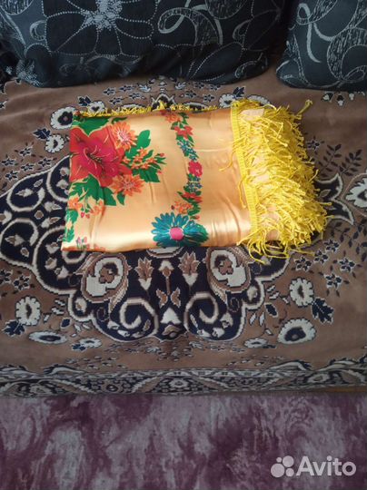Покрывало скатерть СССР шёлковое