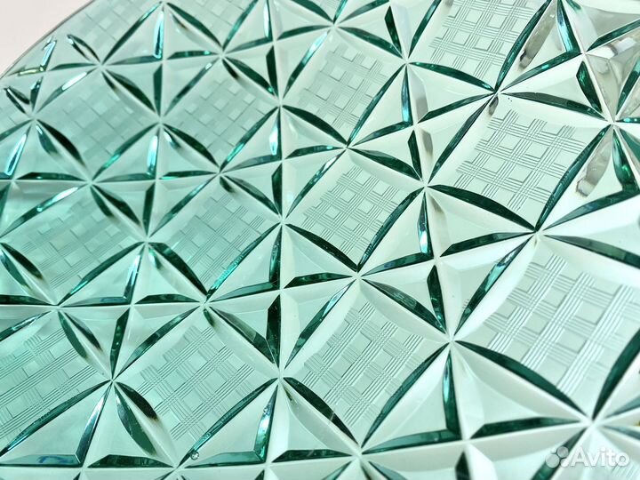 Блюдо Аомазные квадраты хрусталь лзхс Юрген